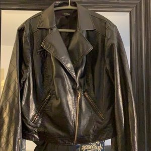 Faux leather jacket